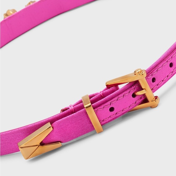 Versace women’s satin silk leather heart shaped crystals chocker necklace NEW - Picture 6 of 14